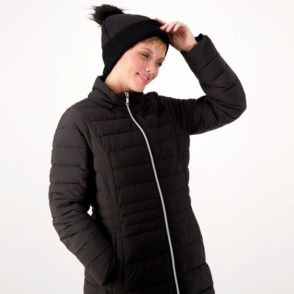 Arctic Expedition Quilted Pom Beanie - Black (S/M) A550309